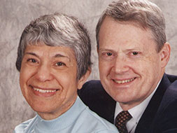 Elaine (’63, ’65) and Allen Avner (’64). Links to their story